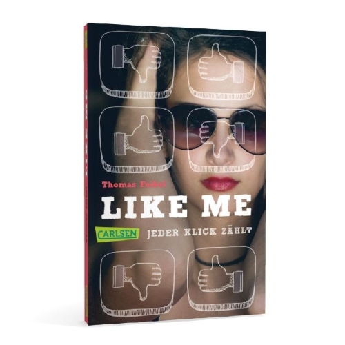 Buchcover und Innenansicht für das Buch: Like me. Jeder Klick zählt