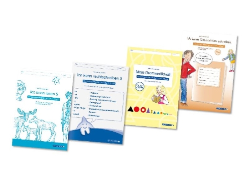 Buchcover und Innenansicht für das Buch: Meine Lernbox 4 - Deutsch - Fit für das 4. Schuljahr