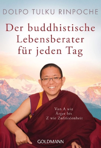 Buchcover und Innenansicht für das Buch: Der buddhistische Lebensberater für jeden Tag