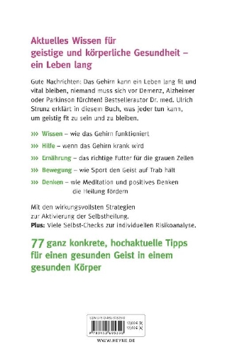 Buchcover und Innenansicht für das Buch: 77 Tipps für ein gesundes Gehirn
