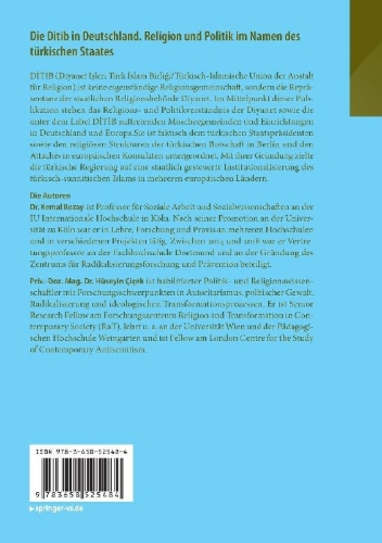 Buchcover und Innenansicht für das Buch: Die Ditib in Deutschland. Religion und Politik im Namen des türkischen Staates