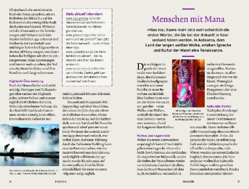 Buchcover und Innenansicht für das Buch: Baedeker SMART Reiseführer Neuseeland