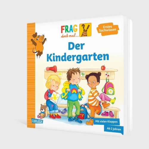 Buchcover und Innenansicht für das Buch: Frag doch mal ... die Maus: Der Kindergarten
