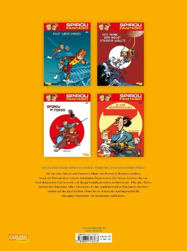 Buchcover und Innenansicht für das Buch: Spirou und Fantasio Gesamtausgabe 17: 2004-2008