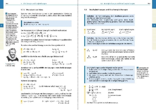 Buchcover und Innenansicht für das Buch: Basiswissen Schule - Mathematik 5. bis 10. Klasse