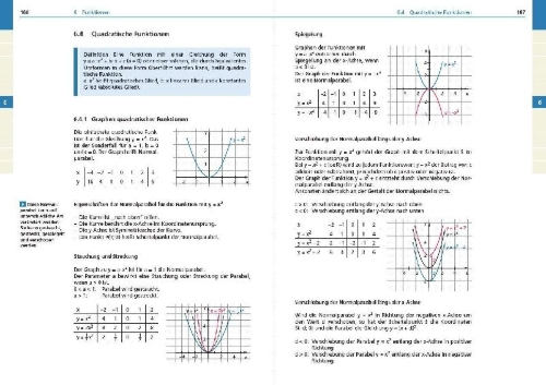 Buchcover und Innenansicht für das Buch: Basiswissen Schule - Mathematik 5. bis 10. Klasse