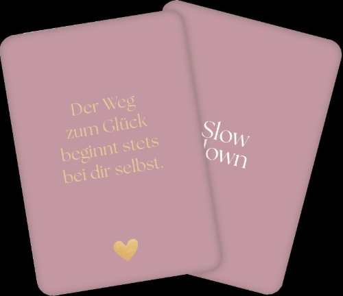 Buchcover und Innenansicht für das Buch: Slow down