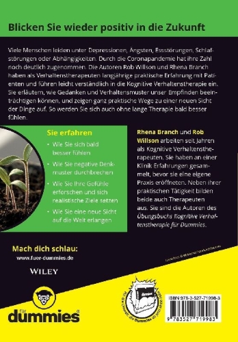 Buchcover und Innenansicht für das Buch: Kognitive Verhaltenstherapie für Dummies