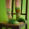 Buchcover und Innenansicht für das Buch: Aktion: Grüne Socke! - Das Strickbuch