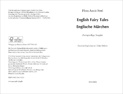 Buchcover und Innenansicht für das Buch: Englische Märchen / English Fairy Tales