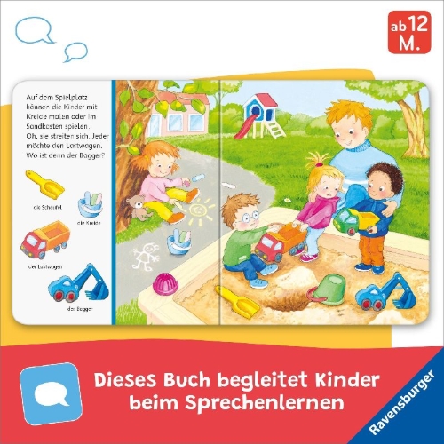 Buchcover und Innenansicht für das Buch: Mein erstes Sachen suchen: Kindergarten