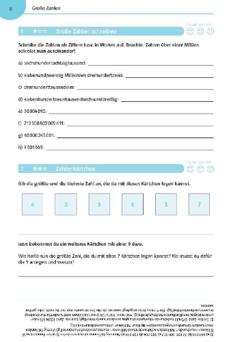 Buchcover und Innenansicht für das Buch: Mathe üben bis es sitzt 5./6. Klasse