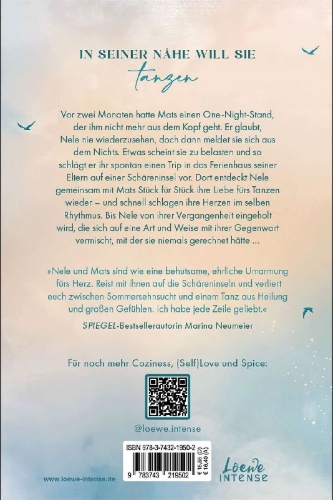 Buchcover und Innenansicht für das Buch: A Dancer's Kiss (Broken Artists, Band 2).