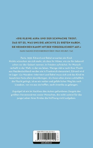Buchcover und Innenansicht für das Buch: Zugvögel