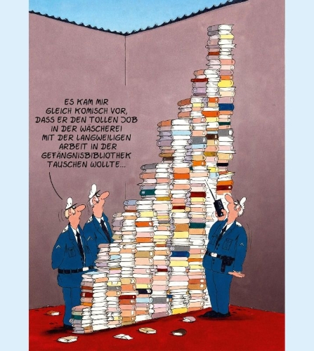 Buchcover und Innenansicht für das Buch: Uli Stein Cartoon-Geschenke: Aufmachen, Polizei!
