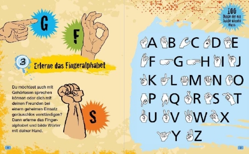 Buchcover und Innenansicht für das Buch: 100 Dinge, die ein Junge wissen muss I Für Jungen ab 8 Jahren