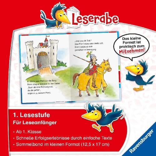 Buchcover und Innenansicht für das Buch: Leserabe Sonderausgaben - Fantastische Erstlesegeschichten von Rittern und Drachen