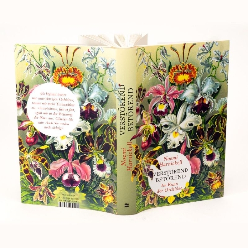 Buchcover und Innenansicht für das Buch: Verstörend betörend - Im Bann der Orchidee