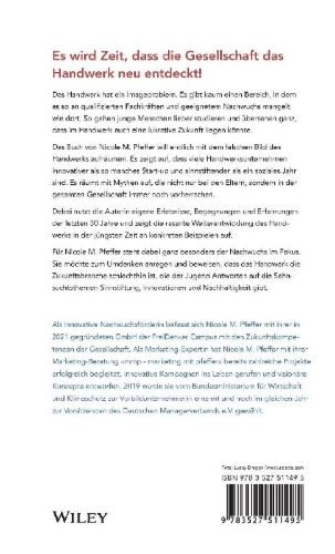 Buchcover und Innenansicht für das Buch: Zukunftsmacher Handwerk