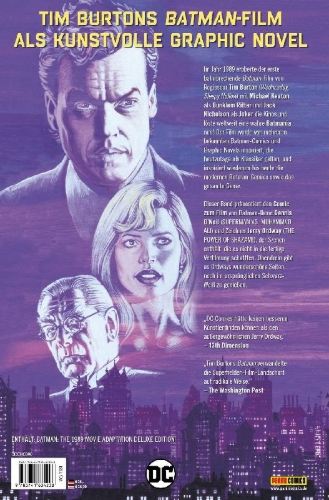 Buchcover und Innenansicht für das Buch: Batman: The 1989 Movie Adaption Deluxe Edition