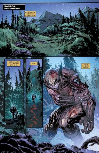 Buchcover und Innenansicht für das Buch: Predator vs. Wolverine (2023)