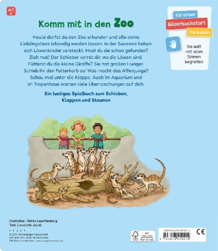 Buchcover und Innenansicht für das Buch: Mein großes Spielbuch Zoo
