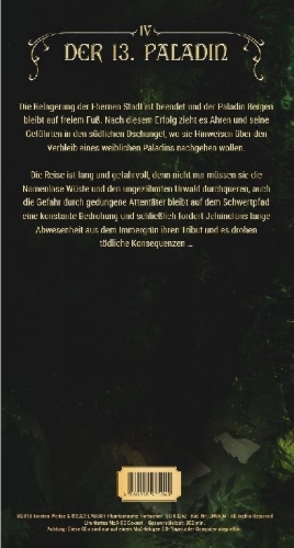Buchcover und Innenansicht für das Buch: Die schlafende Mutter: Der 13. Paladin Band IV