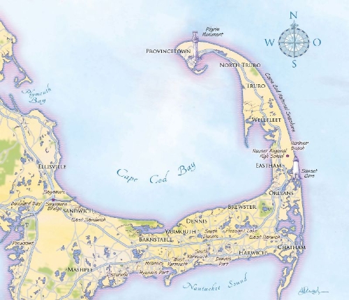 Buchcover und Innenansicht für das Buch: Sommerträume auf Cape Cod