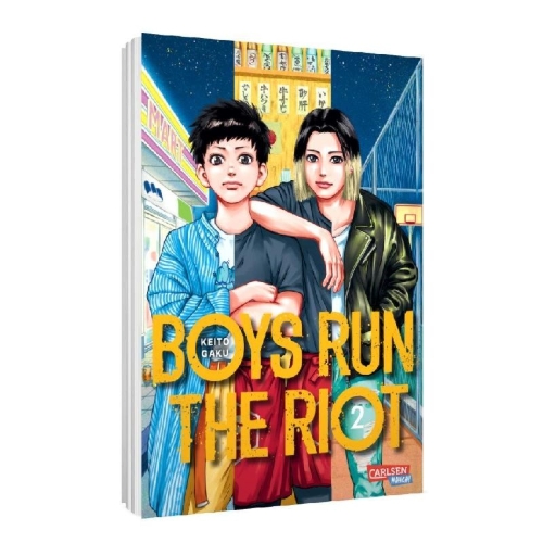 Buchcover und Innenansicht für das Buch: Boys Run the Riot
