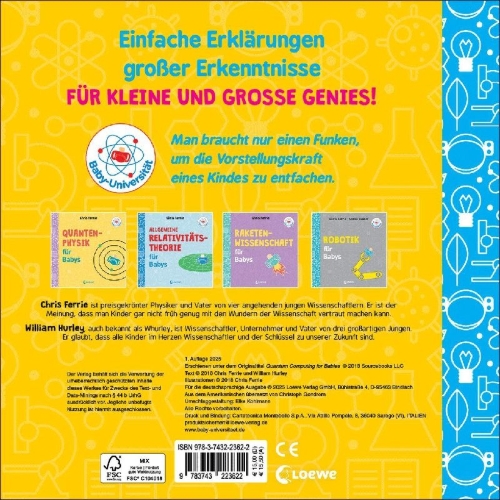 Buchcover und Innenansicht für das Buch: Quantum Computing for Babies (OT)