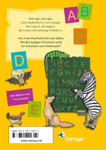 Buchcover und Innenansicht für das Buch: Das Tier-ABC