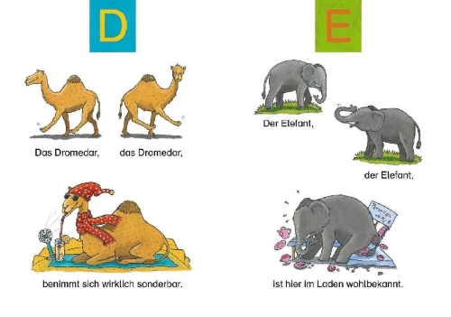 Buchcover und Innenansicht für das Buch: Das Tier-ABC