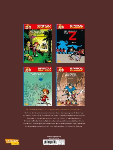 Buchcover und Innenansicht für das Buch: Spirou und Fantasio Gesamtausgabe 14: 1984-1987