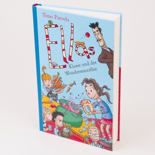 Buchcover und Innenansicht für das Buch: Ella ja kaverit liemessä