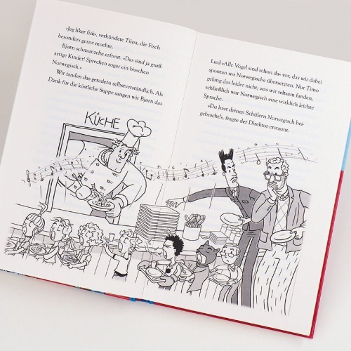 Buchcover und Innenansicht für das Buch: Ella ja kaverit liemessä