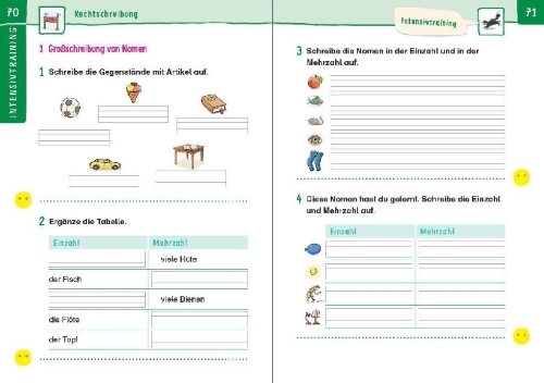 Buchcover und Innenansicht für das Buch: Übungsheft - Rechtschreibung 2.Klasse