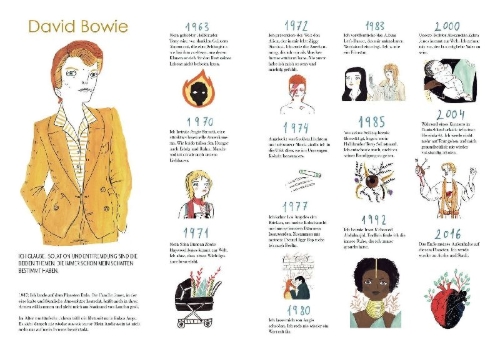 Buchcover und Innenansicht für das Buch: Bowie - Una biografía