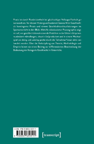Buchcover und Innenansicht für das Buch: Geschlecht als kontingente Praxis im Sportunterricht