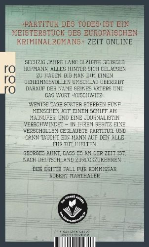 Buchcover und Innenansicht für das Buch: Partitur des Todes