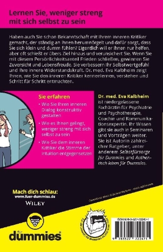 Buchcover und Innenansicht für das Buch: Den inneren Kritiker entmachten für Dummies