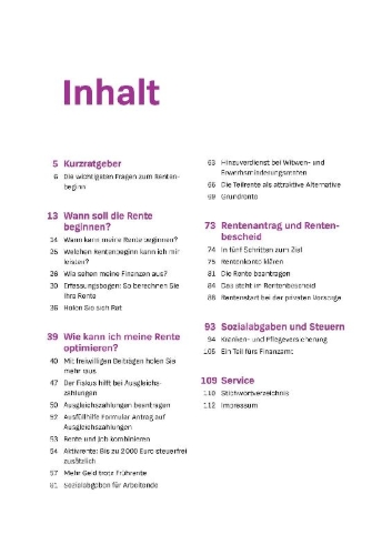 Buchcover und Innenansicht für das Buch: Das Renten-Set
