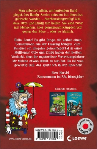 Buchcover und Innenansicht für das Buch: Scary Harry (Band 4) - Ab durch die Tonne