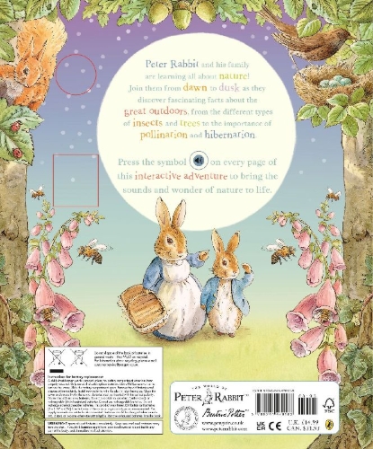 Buchcover und Innenansicht für das Buch: Peter Rabbit: Peter's Nature Walk