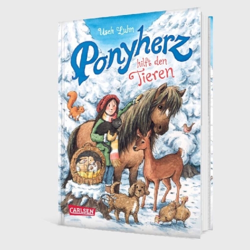 Buchcover und Innenansicht für das Buch: Ponyherz 22: Ponyherz hilft den Tieren