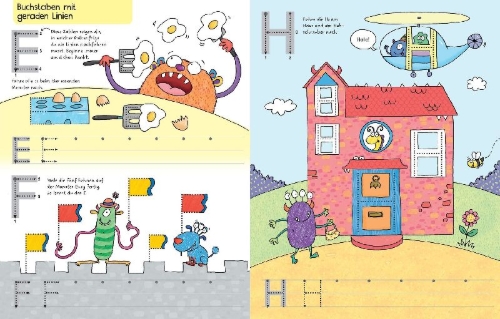 Buchcover und Innenansicht für das Buch: Mein Wisch-und-weg-Buch: Großbuchstaben