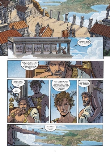 Buchcover und Innenansicht für das Buch: Mythen der Antike: Herakles (Graphic Novel)