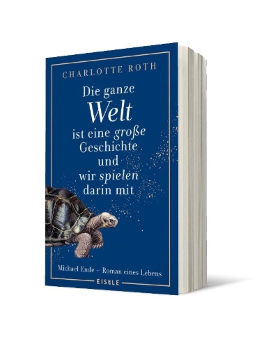 Buchcover und Innenansicht für das Buch: Die ganze Welt ist eine große Geschichte, und wir spielen darin mit
