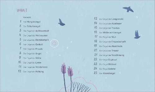 Buchcover und Innenansicht für das Buch: Ein Engel dir zur Seite