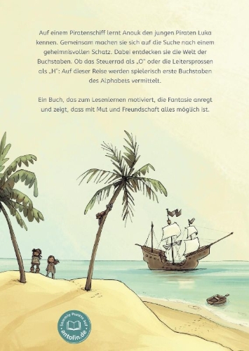 Buchcover und Innenansicht für das Buch: Anouk und das Piraten-ABC