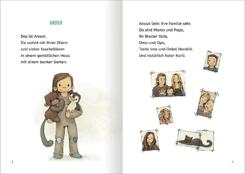 Buchcover und Innenansicht für das Buch: Anouk und das Piraten-ABC